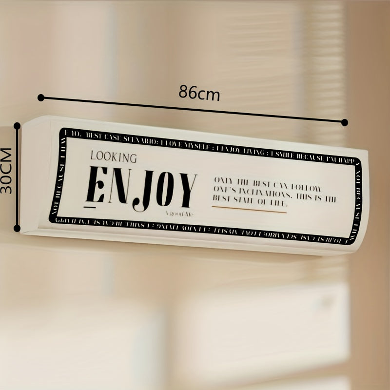 Durable PC Dust Cover for Air Conditioners, Weatherproof, Easy Install