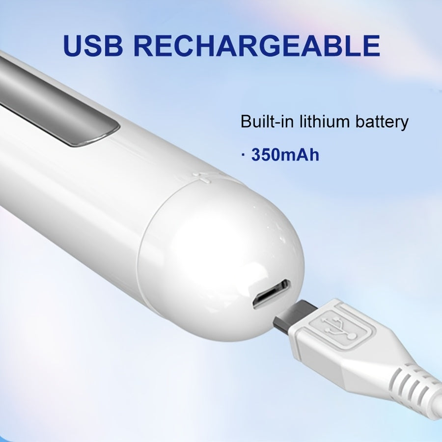 Bolígrafo de masaje eléctrico con 9 velocidades, recargable por USB, portátil para pies, manos y articulaciones
