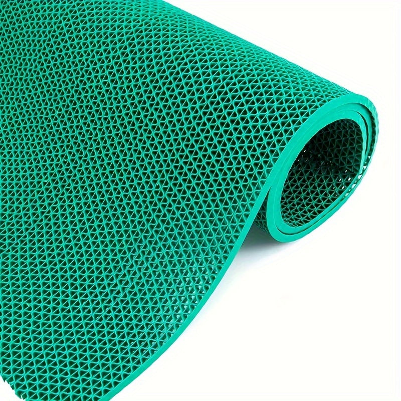PVC Bath and Shower Safety Mat Waterproof Anti-Slip Geometric Design Easy to Clean