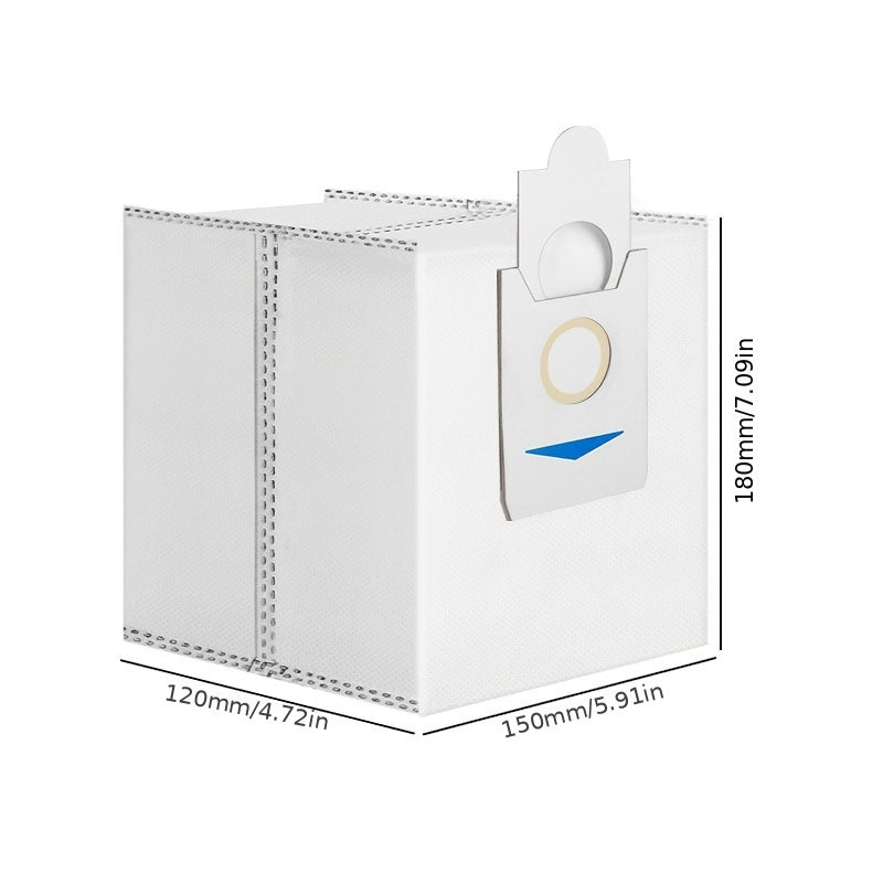 3L Katta Hajmli Antibakterial va Deodorant Xususiyatlariga ega Bir Martalik Sumkalar, Ecovacs T30S/X2/X2 Pro/X2 Omni/X5 Omni Robot Changyutgichlari uchun Mos - 8 Ta O'rnini Bosuvchi Chang Sumkasi Kiritilgan, Elektr Energiya Talab Qilmaydi