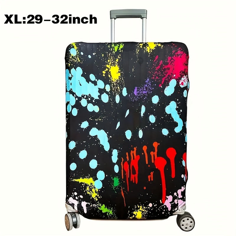 Cartoon Patterned Elastic Luggage Cover for Travel Suitcase or Duffle Case