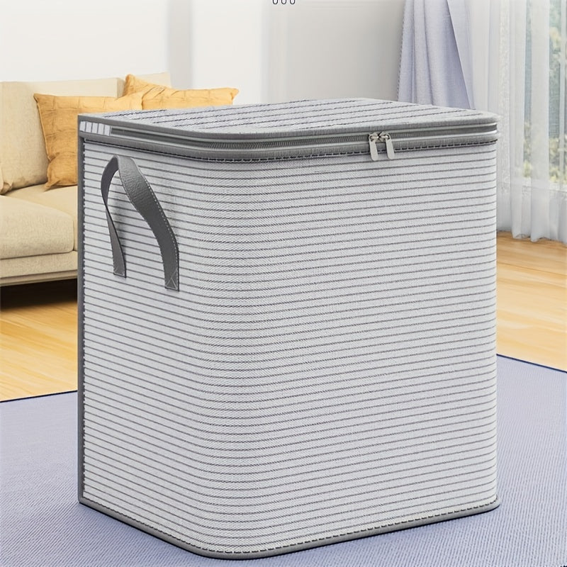 Bolsa de almacenamiento plegable para ropa y ropa de cama, organizador resistente al agua con cremallera