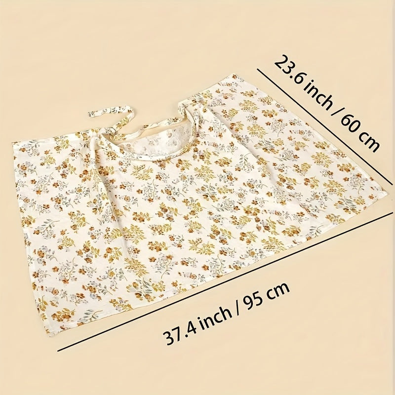 Breathable Muslin Nursing Apron for Breastfeeding Mothers and Babies