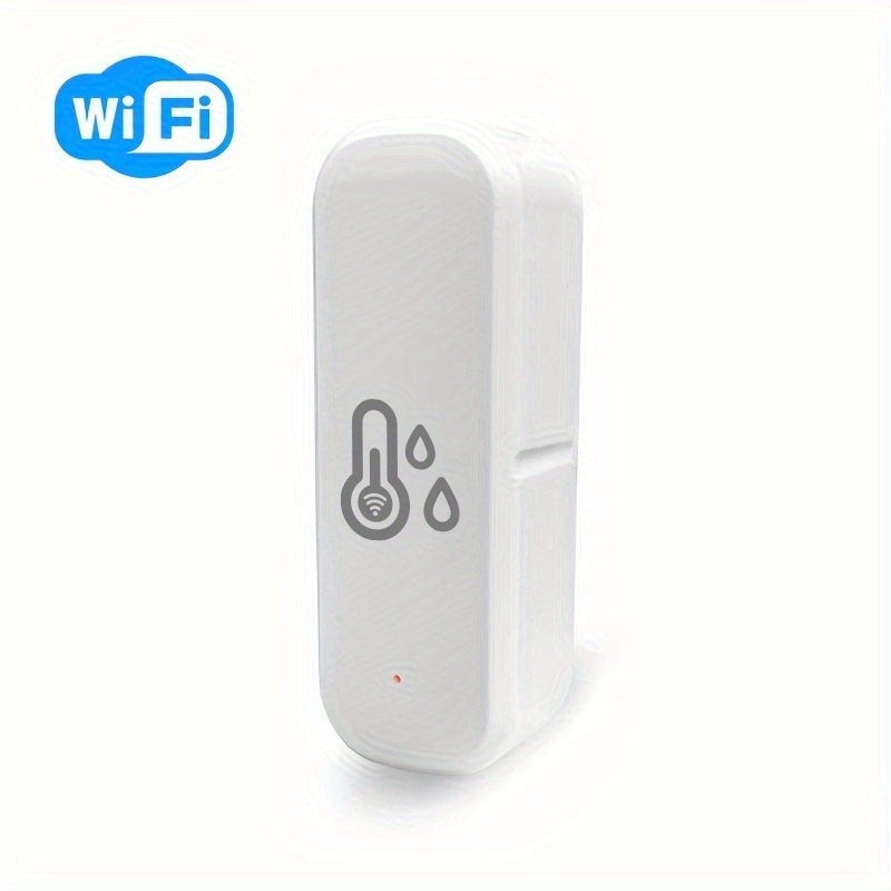Wi-Fi Smart Temperature and Humidity Sensor for Home Automation Battery Powered Compatible with Alexa and Google Assistant