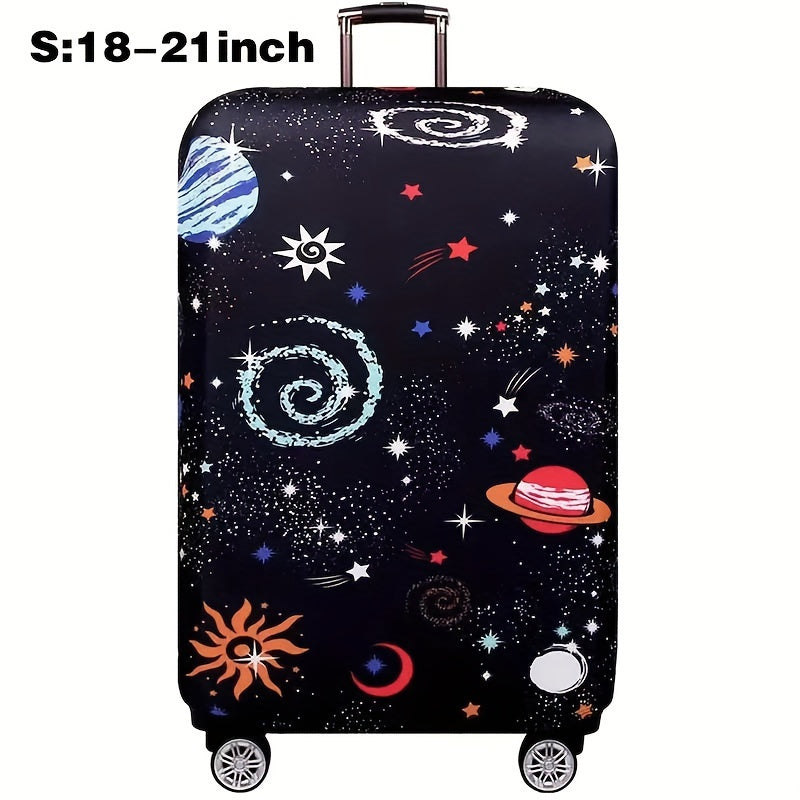 Cartoon Patterned Elastic Luggage Cover for Travel Suitcase or Duffle Case