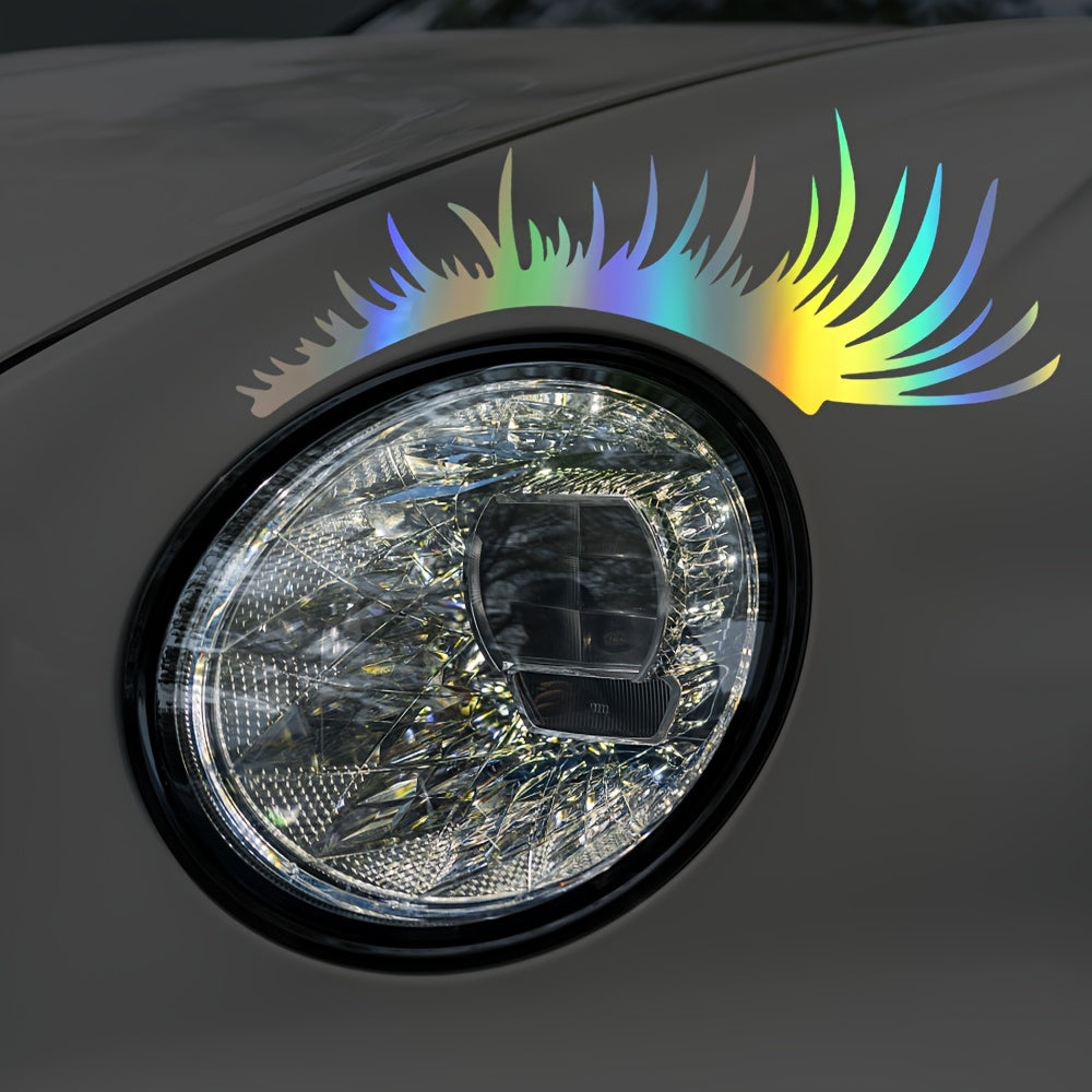 Pegatinas decorativas para faros de coche, vinilo impermeable, pegatinas para coche, luces de parachoques