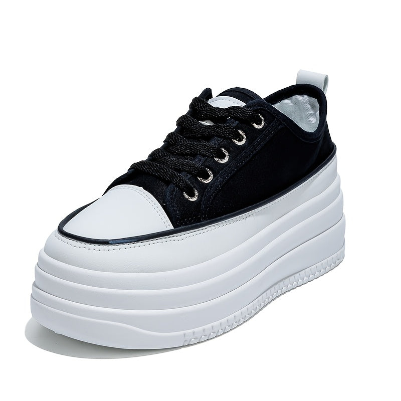 Women's Small White Fashion Shoes Lace-Up Plain Toe All-Season Man-Made Materials