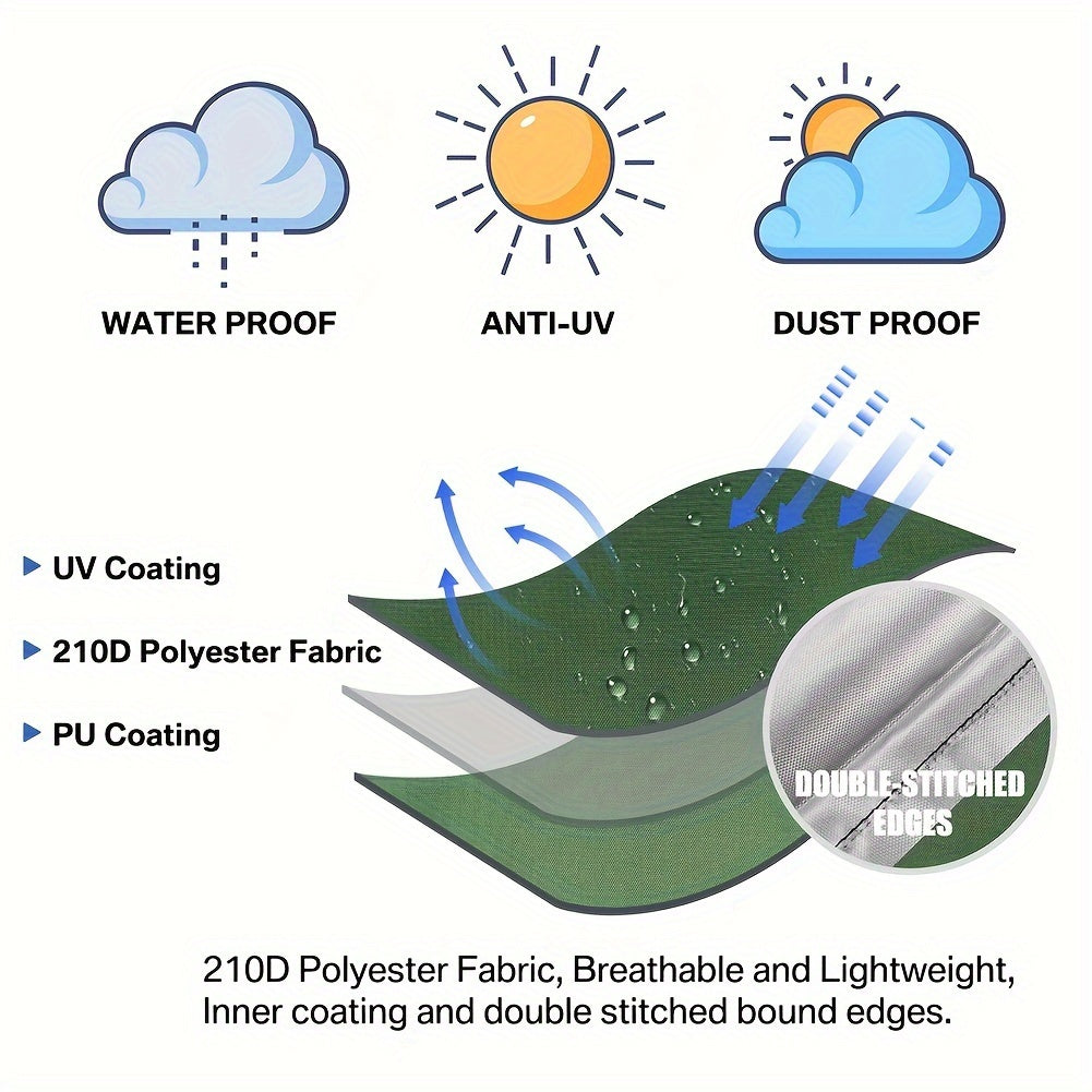 Funda de paraguas de poliéster duradero para paraguas de 228.6-396.24 cm de tamaño, con varias opciones de tamaños y colores