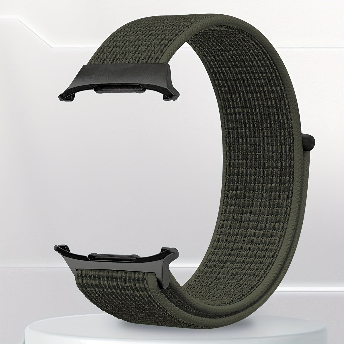 Water-Resistant Nylon Watch Band for Galaxy Watch Ultra Adjustable Strap Deployant Clasp