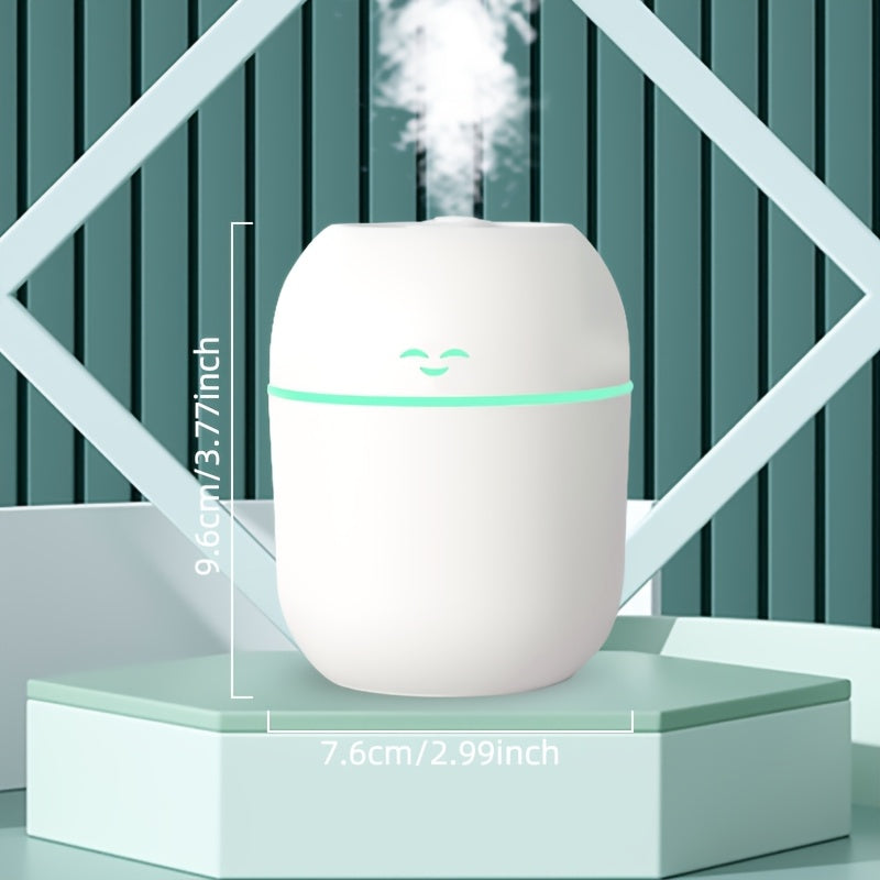 Portable USB Essential Oil Diffuser Humidifier with Night Light 220ml