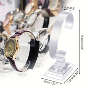 Набор из 10 прозрачных пластиковых подставок для часов и украшений в форме буквы C