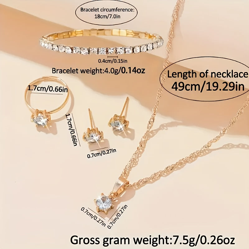 6 ta zamonaviy ayollar uchun kvarts soat va aksessuarlar to'plami