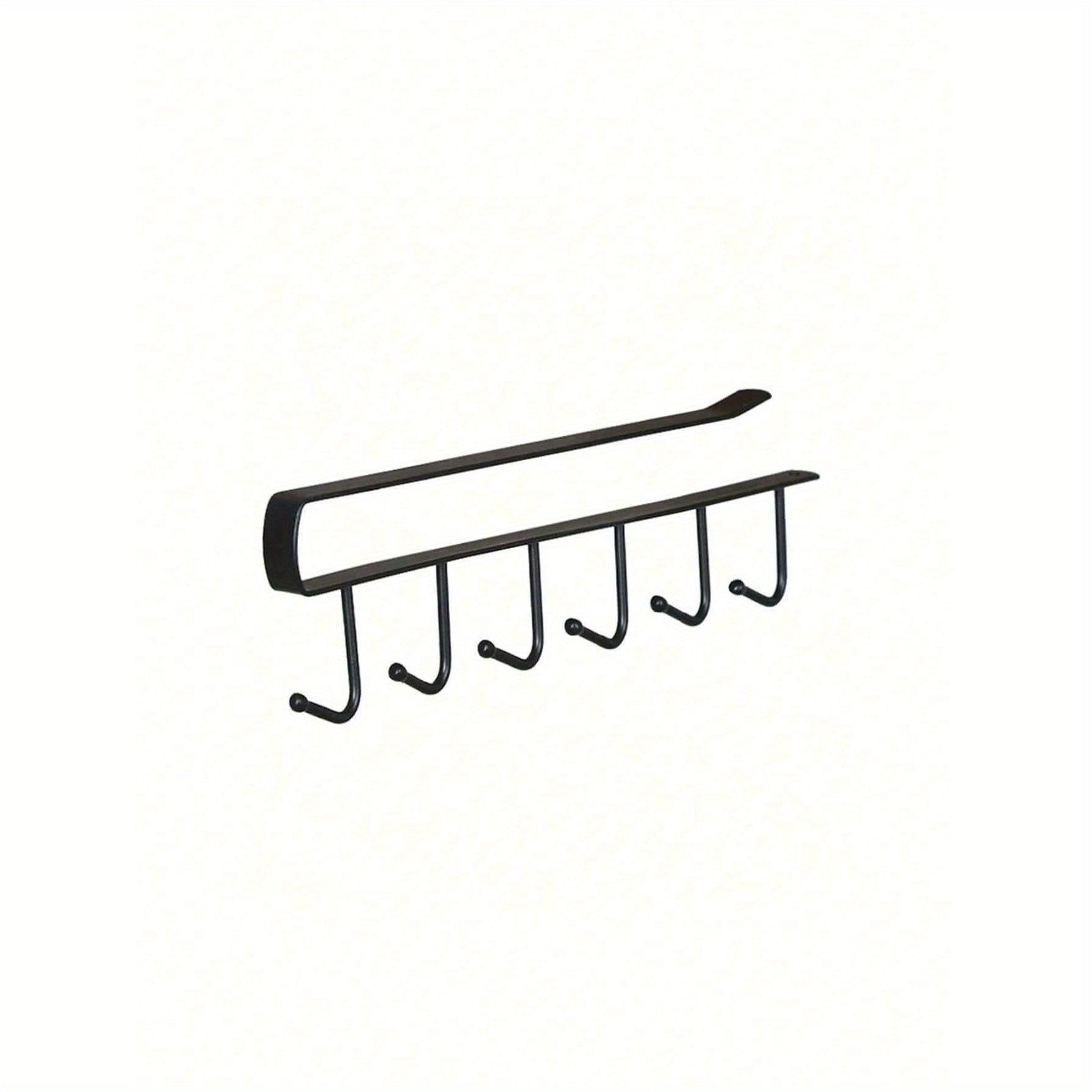 Bluemeta Easy-Install 6-Hook temir saqlash tokchasi - bu burgusiz yechim bo'lib, turli xil jonli ranglarda oshxona shkaflari va asboblarni tartibga solish uchun ideal.