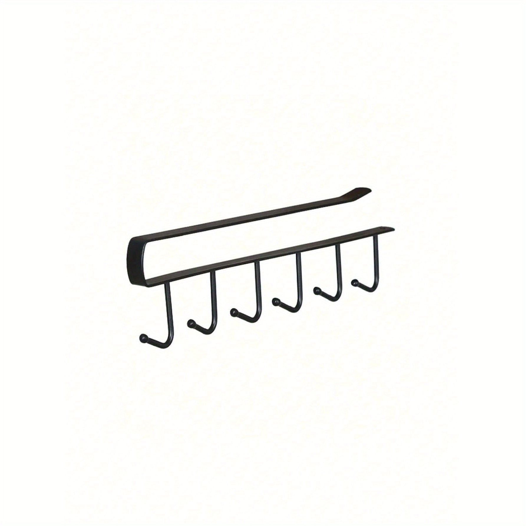Bluemeta Easy-Install 6-Hook temir saqlash tokchasi - bu burgusiz yechim bo'lib, turli xil jonli ranglarda oshxona shkaflari va asboblarni tartibga solish uchun ideal.