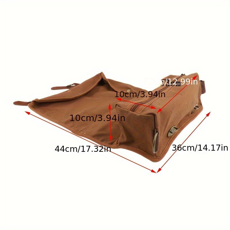 One-Shoulder Canvas Bartender Bag for Professional Use Portable Outdoor Event Carrying Case