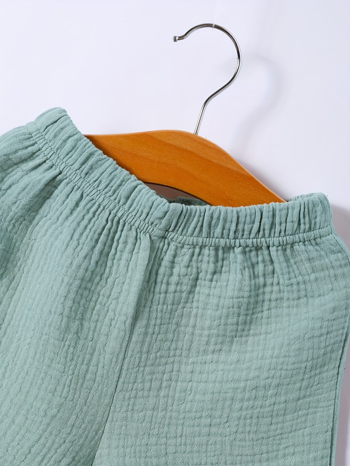 Toddler's Cotton Summer Outfit Sleeveless Top and Shorts Set for Outdoor Play