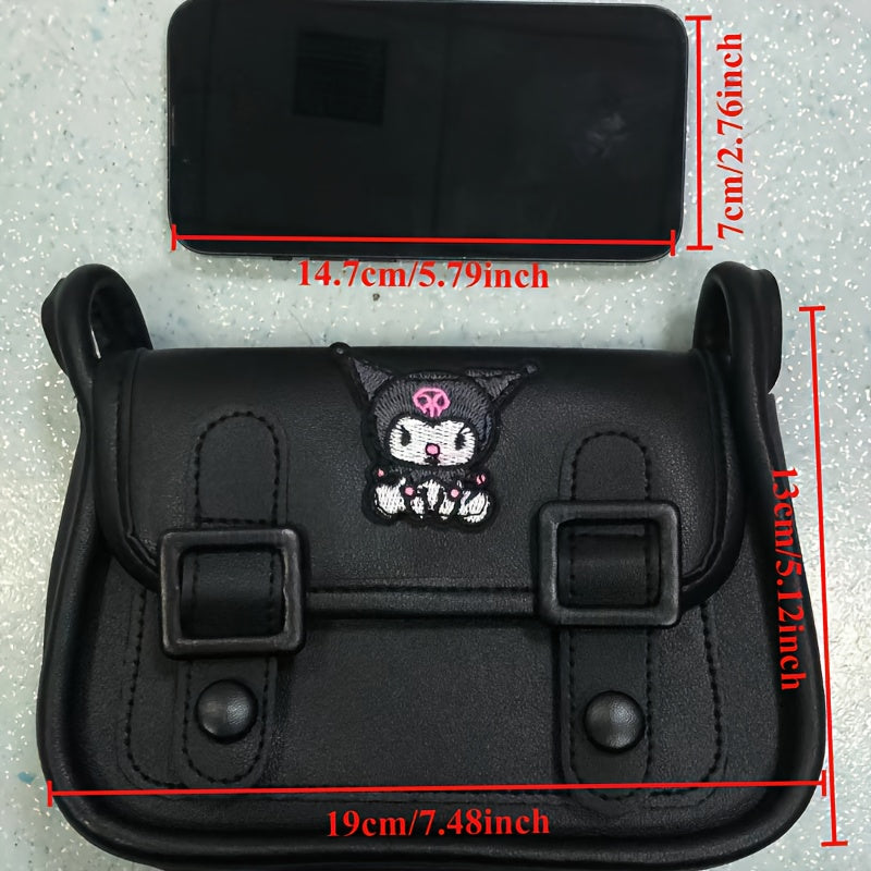 Ayollar uchun qora Kembridj shoulder sumkasi, ko‘p qirrali dizayni bilan