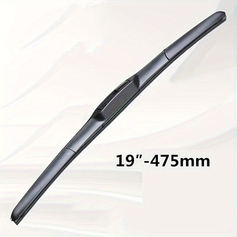 Universal Fit 14in Natural Rubber 3-Section Wiper Blades for All Weather