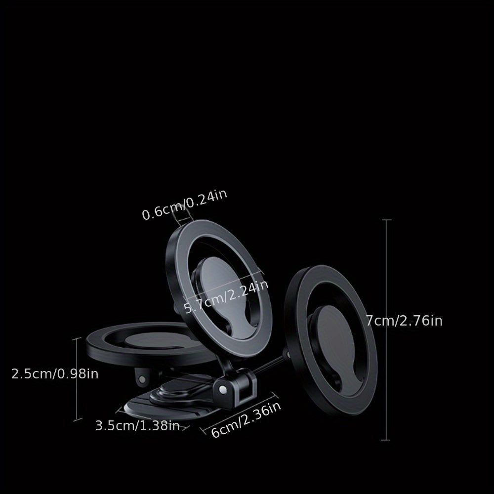 Metall avtomobil telefon uchun magnitli aylanuvchi va bukiladigan tutqich, panel uchun