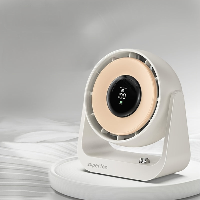 Ventilador digital de escritorio con tema hawaiano, alimentado por USB, de plástico, estilo romántico