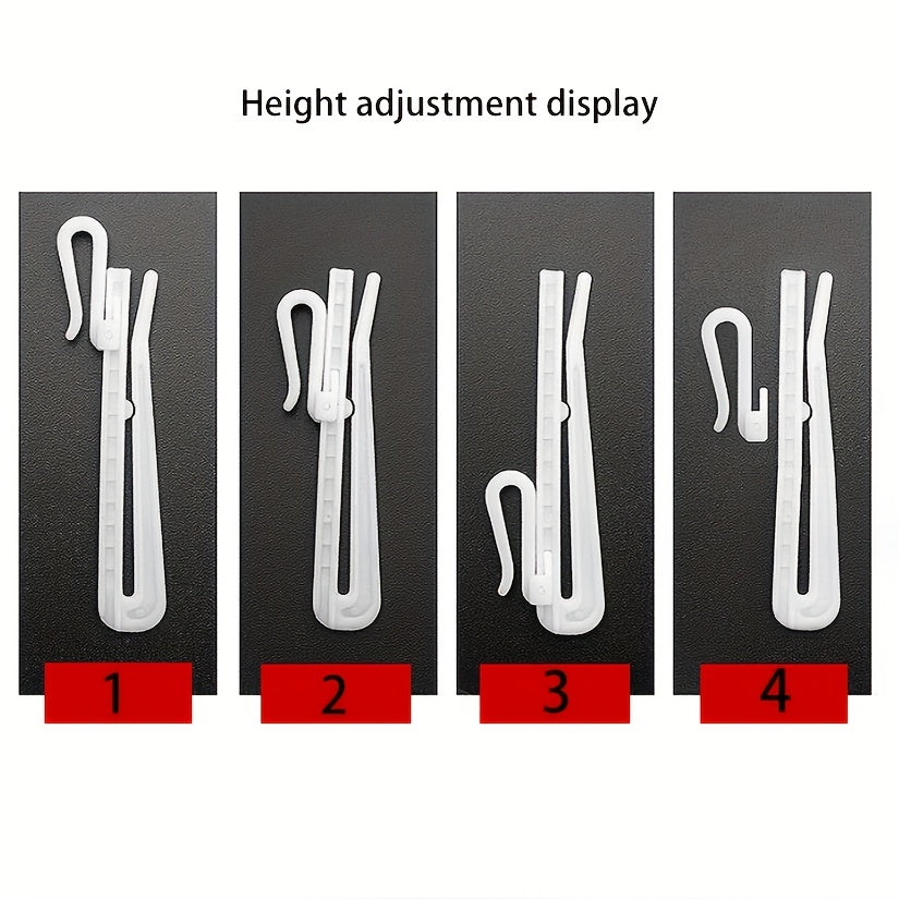 Retractable 3-Inch Plastic Curtain Hook for Korean Pleated Curtains