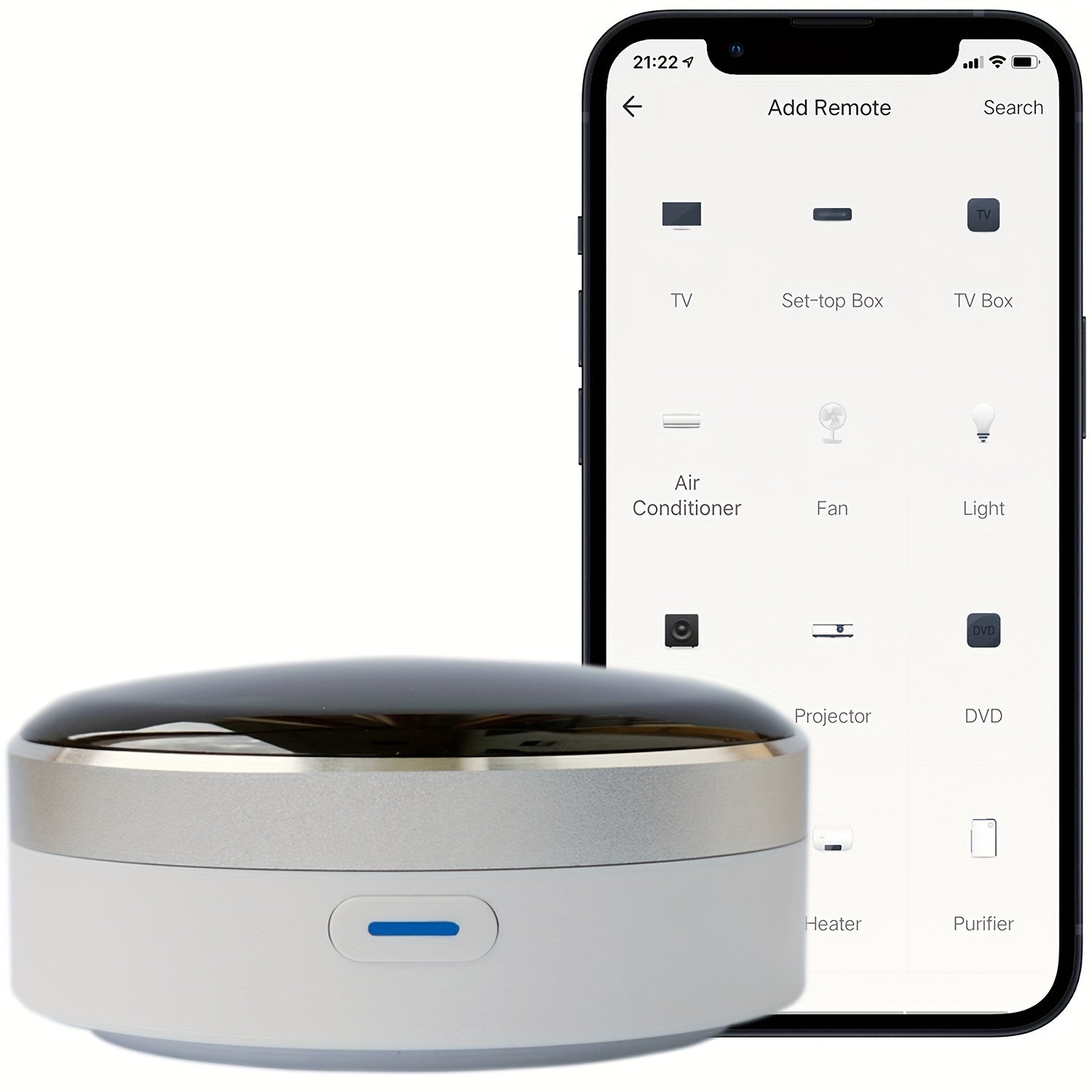 WiFi IR Universal Remote Control Hub for Home Appliances App Voice Control Compatible with Alexa Google Smart Life