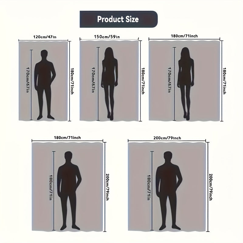 Suv o'tkazmaydigan PEVA dush pardasi hammom bo'linmasi uchun, burgusiz o'rnatish.