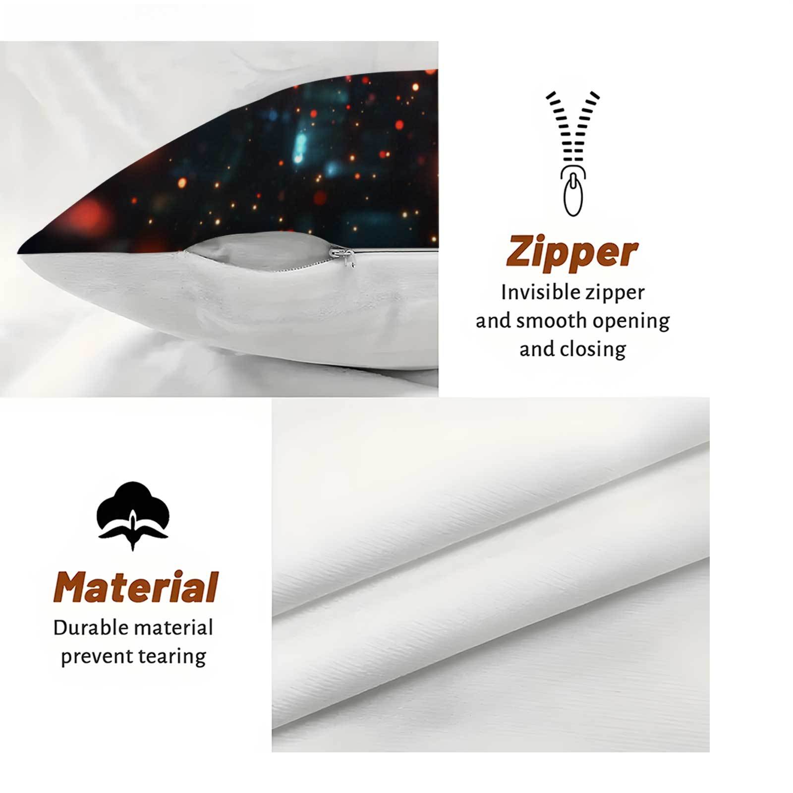 Urban Night Scene Heart Cushion Cover Polyester Contemporary Fantasy Style All-Season Sofa Bedroom Office Decor