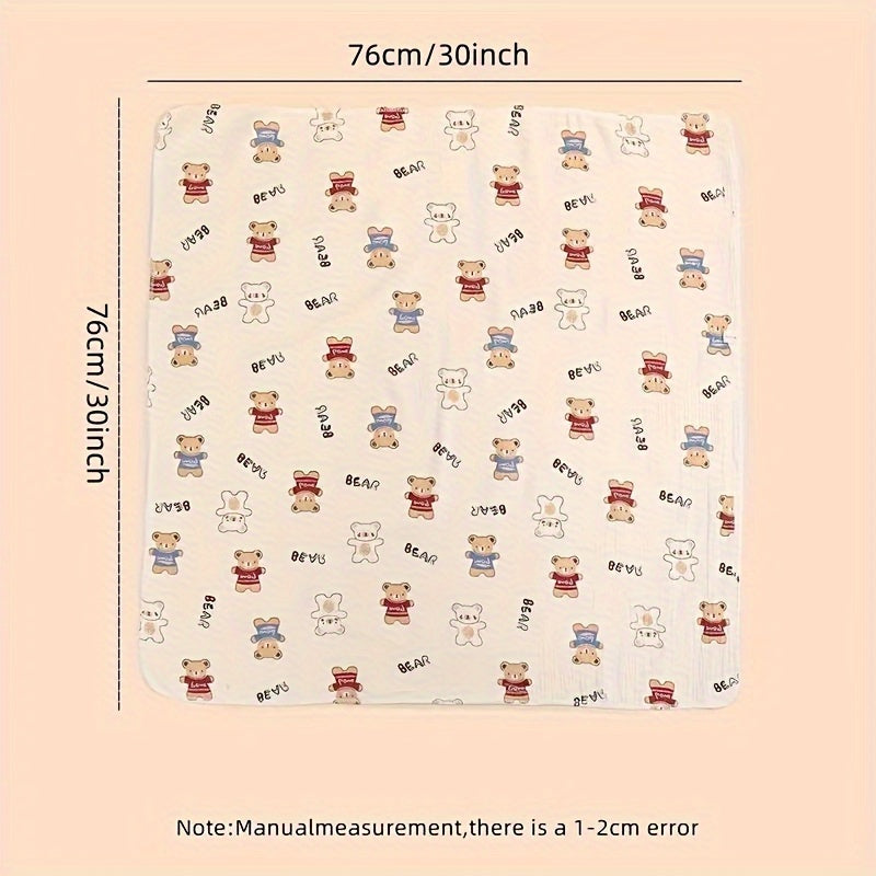 Manta de arrullo para bebés y niños pequeños 100% algodón doble capa toalla de baño suave