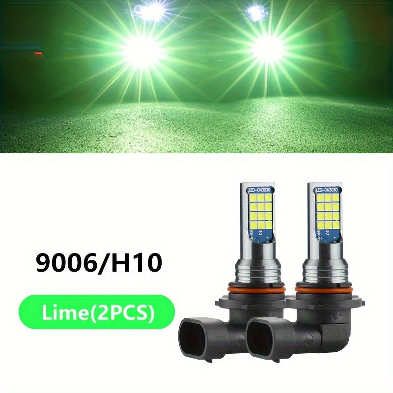 Car LED Fog Light Bulb 6000K White Ice Blue Yellow White 2 Pack