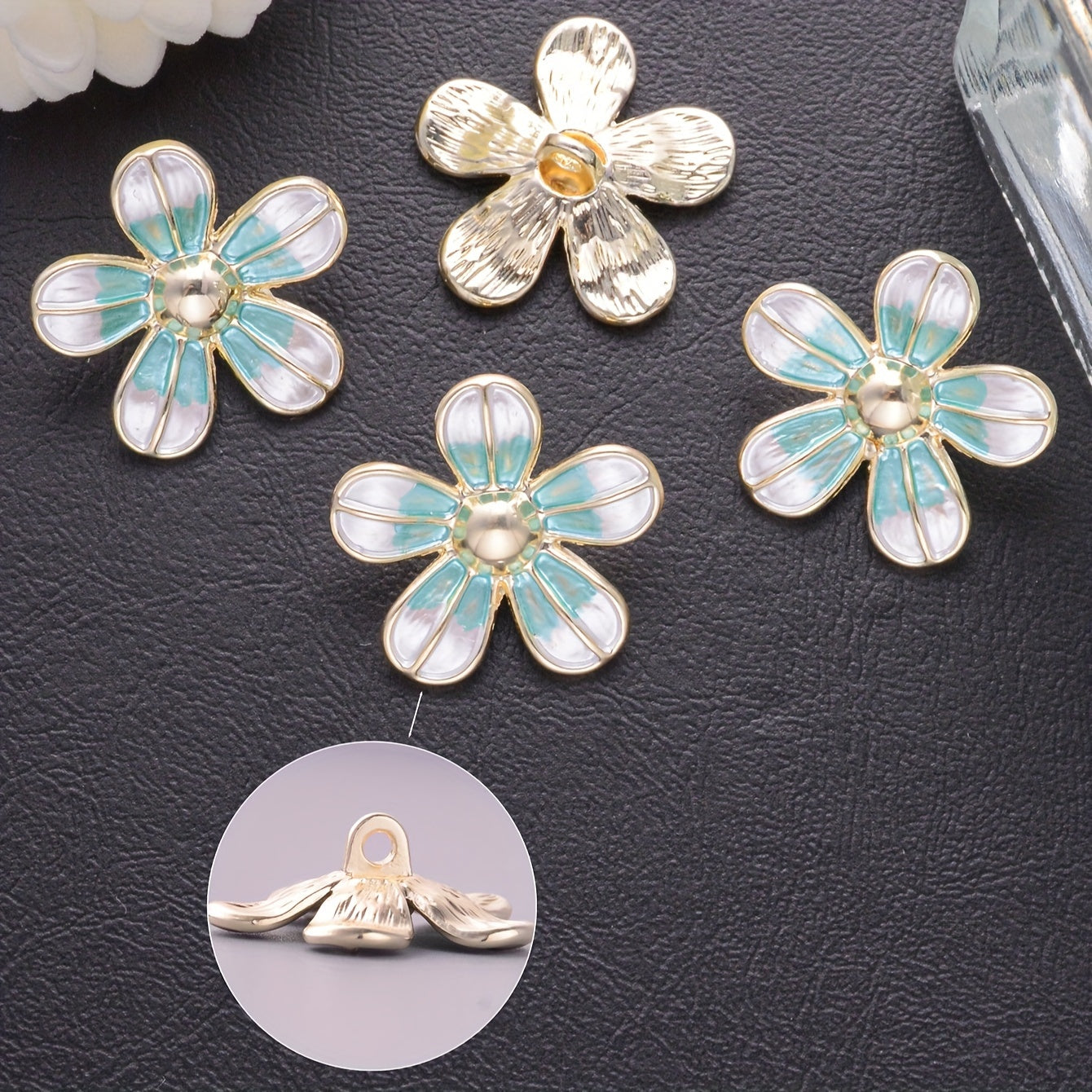 Yog'li palto, sviter, kurtka va kiyim-kechak aksessuarlari uchun 6 ta Retro kichik aromat tugmasi