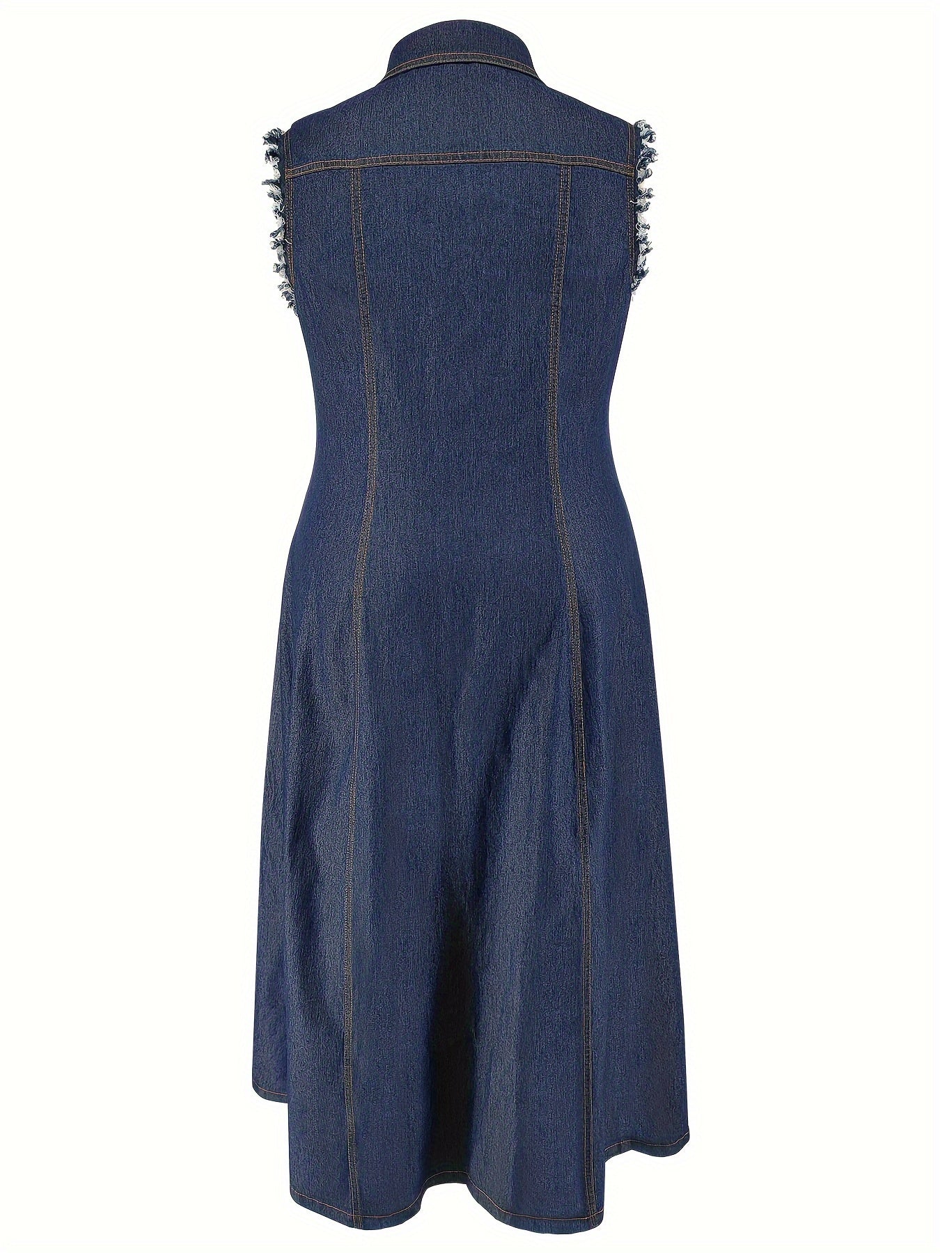 Ayollar uchun denim kiyi, bir rangli, lapel yaka, katta o'lcham, bahor yoz kuz