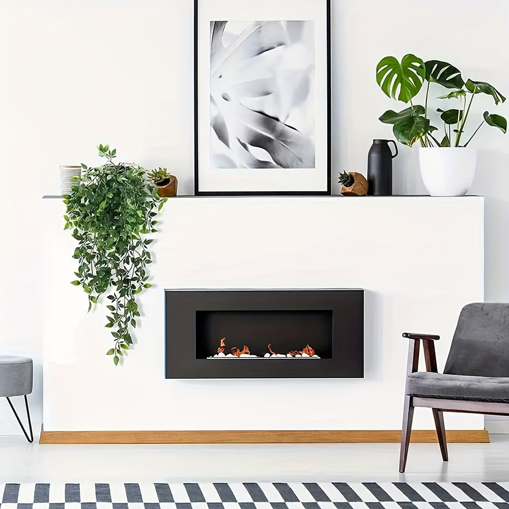 Artificial Hanging Mandala Green Plants Set for Indoor Outdoor Decor No Pots Included