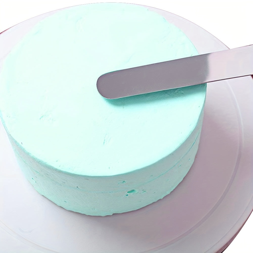 Cake Scraper Set of 7 Stainless Steel Baking Tools with Metal Smoothers and Spatulas