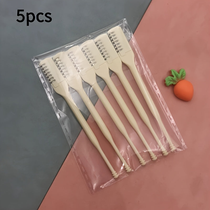 Kit de recortador y limpiador de vello nasal giratorio de acero inoxidable de 360° para hombre y mujer