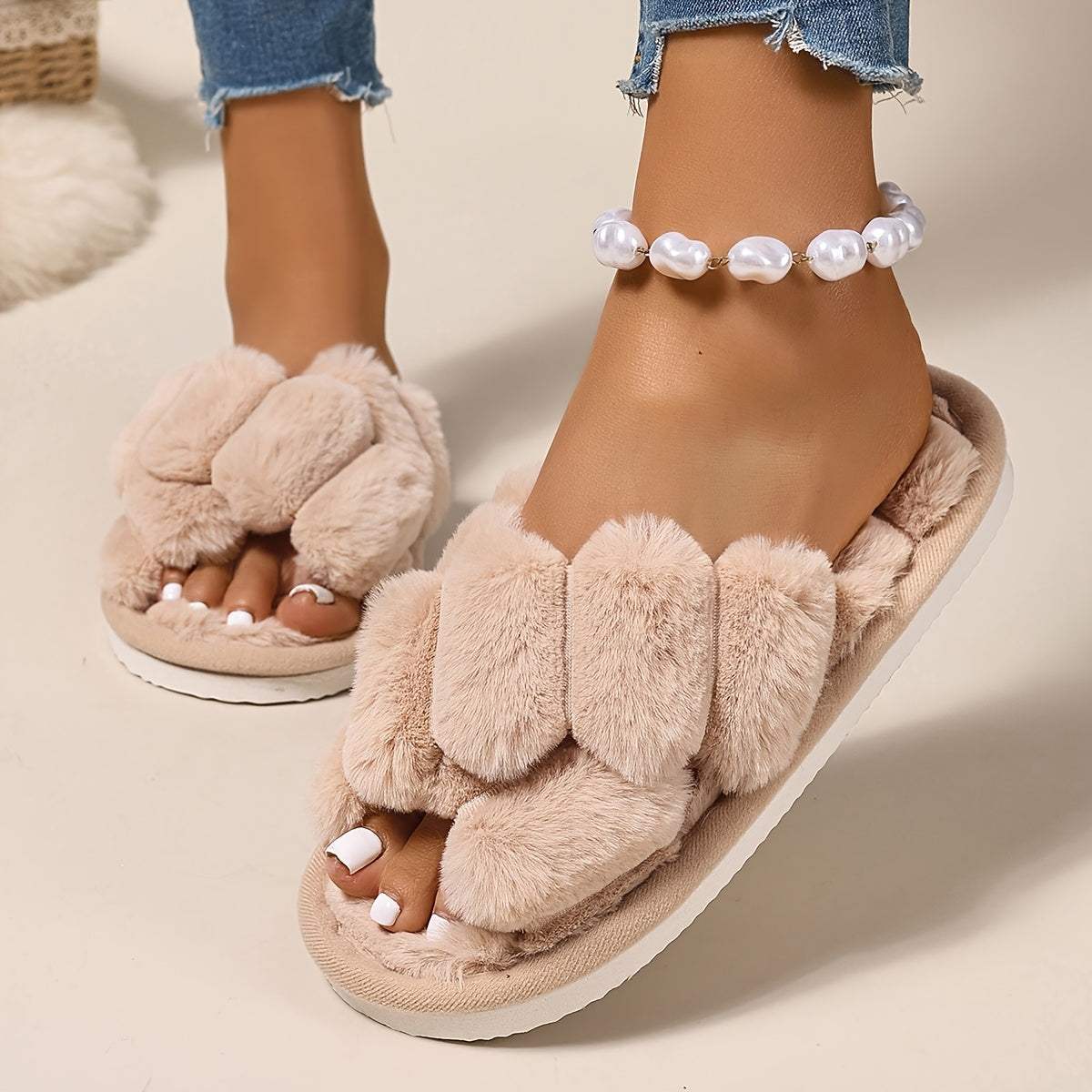 Ayollar uchun qulay va yumshoq ichki chanoq poyabzali, 5 rangda, sirpanmaydigan, issiq oyoq kiyim