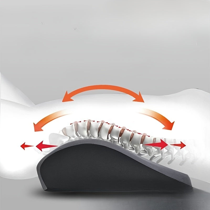 Набор подушек для автомобильного сиденья с подголовником и подушками для поясничного отдела из полиэстера красного и черного цвета
