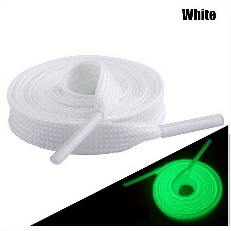 Glow-in-the-Dark Reflective Shoelaces for Men and Women Polyester Casual