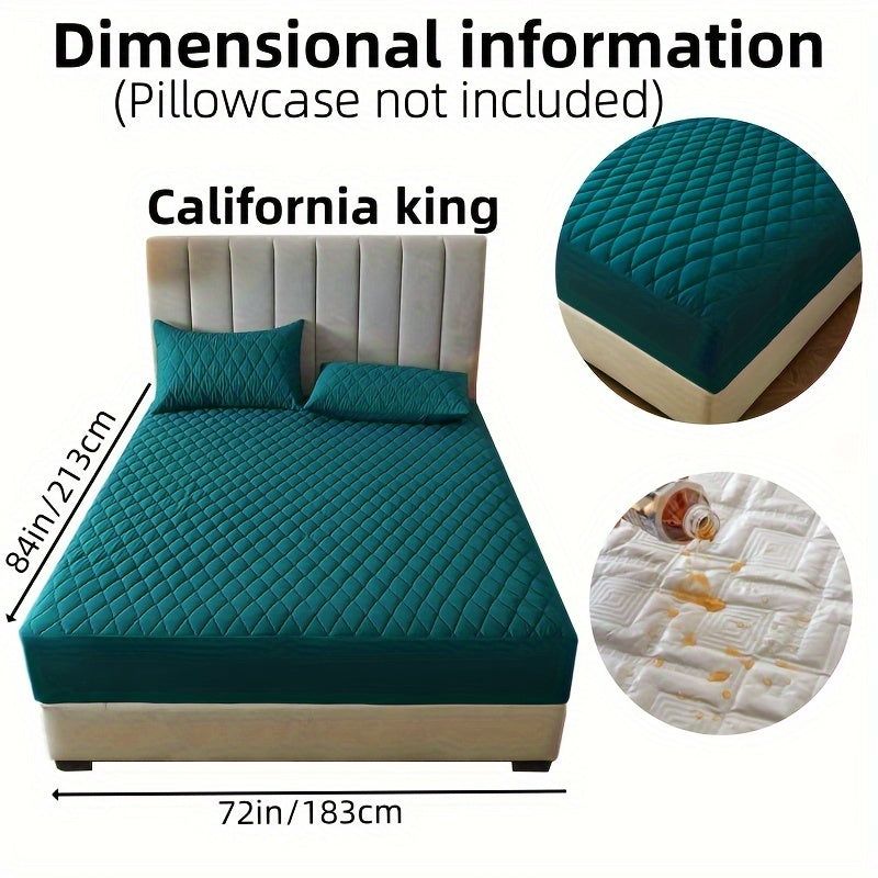 Suv o'tkazmaydigan yostiq himoyachisi, bir-biriga qo'shilgan rangli qatlamli dizayn, suv o'tkazmaydigan, sirpanmaydigan yotoq qoplami