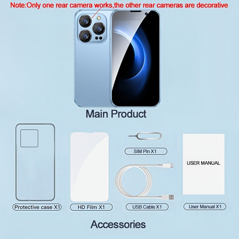 Мини смартфон 3.0 дюйма 2ГБ ОЗУ 16ГБ ПЗУ Dual SIM Распознавание лица Android 9.0