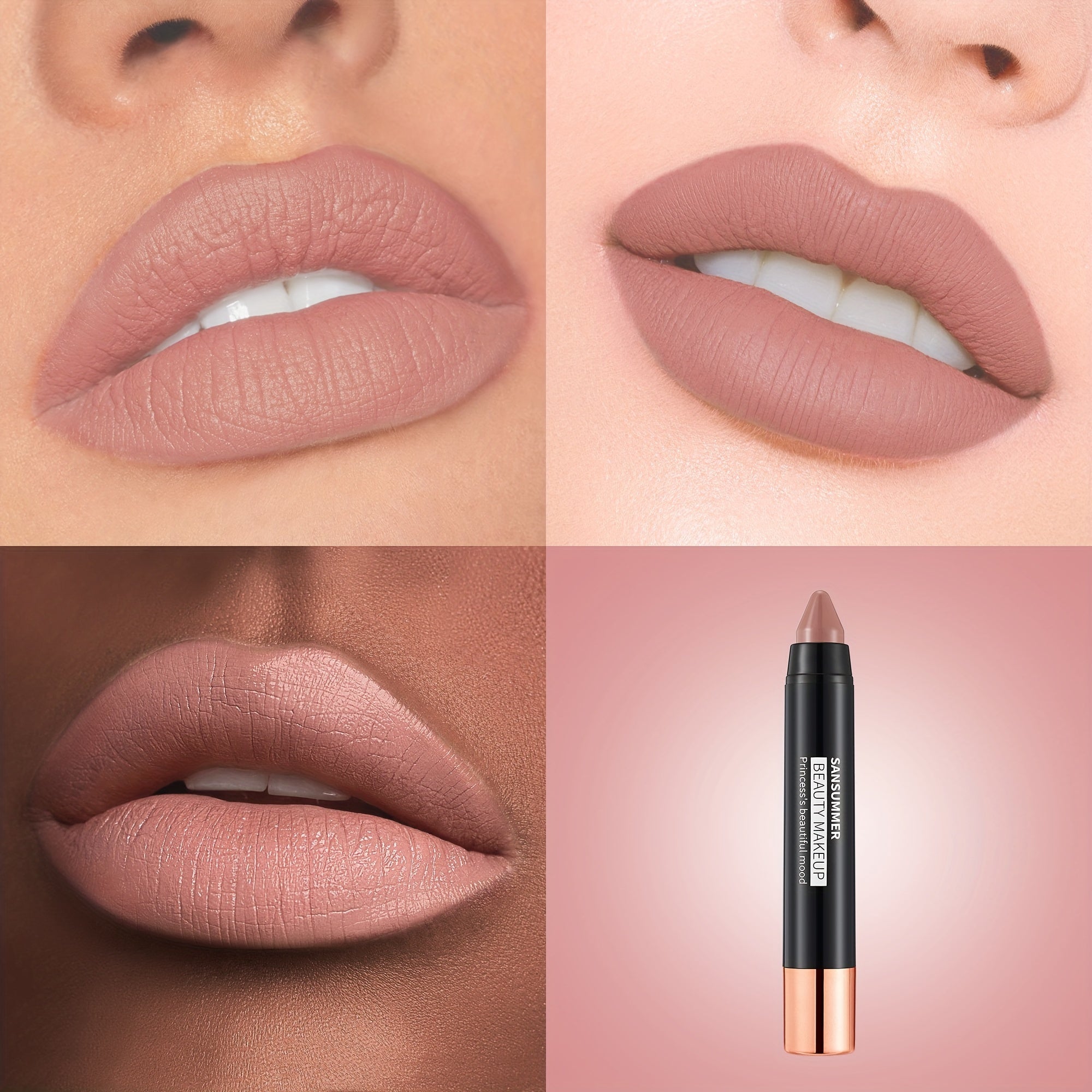 Juego de labiales para mujer, ocho colores, hidratantes y de larga duración