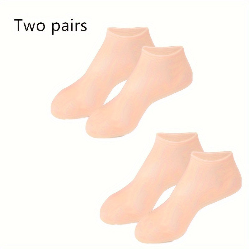 Silicone Gloves and Socks Unscented Moisturizing Hand and Foot Care Set