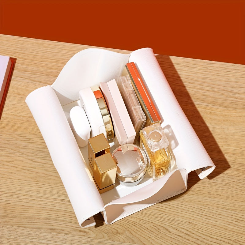 Zamonaviy sun'iy charm mato qopqog'i, retro moyli rasm dizayni bilan, suv o'tkazmaydigan, uy, avtomobil va ish stoli uchun ko'p maqsadli, ijodiy salfetka ushlagich.