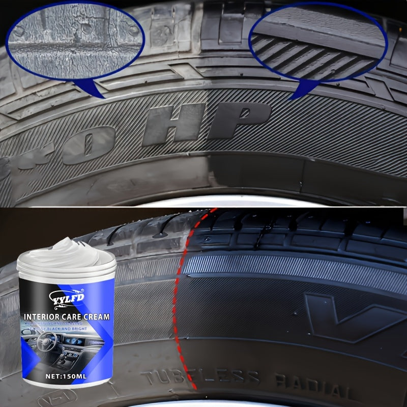 Crema de cuidado interior universal para coche 150ml pasta de PVC brillo negro restaura plástico