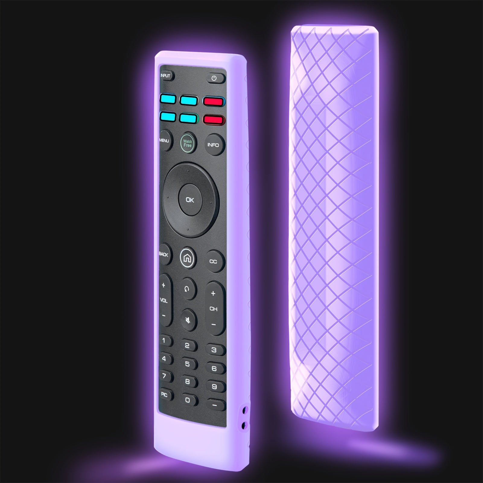 Glow-in-the-Dark Silicone Remote Cover for Vizio D Series TV Remote Control