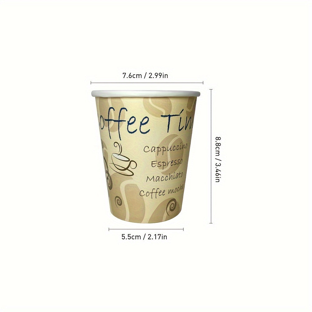 50-100 Disposable 8oz Paper Cups Hot Drink Food-Grade for Coffee Juice Water