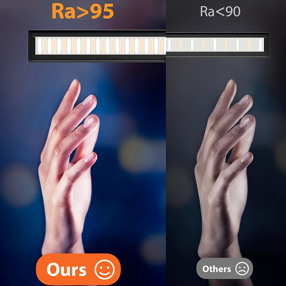 Dimmable LED Desk Lamp with Flexible Gooseneck Clamp for Home Office Reading and Work