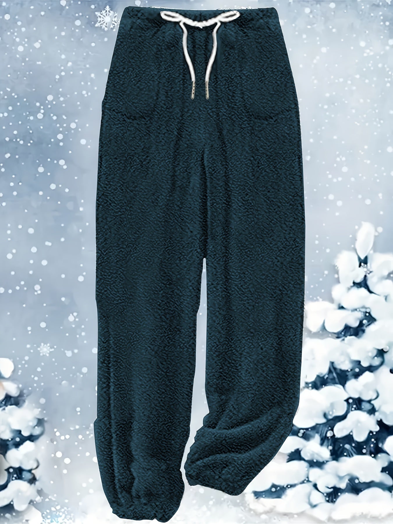 Ayollar uchun ikki qismli to'plam: Katta o'lchamdagi rangli blokli mo'ynali palto va mos keladigan sport shimlari