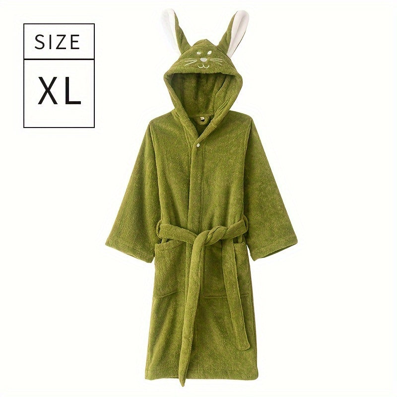 Bolalar uchun paxta choʻmilish kiyimi, quyon yuzli dizayn, tez quriydi, bolalar uchun