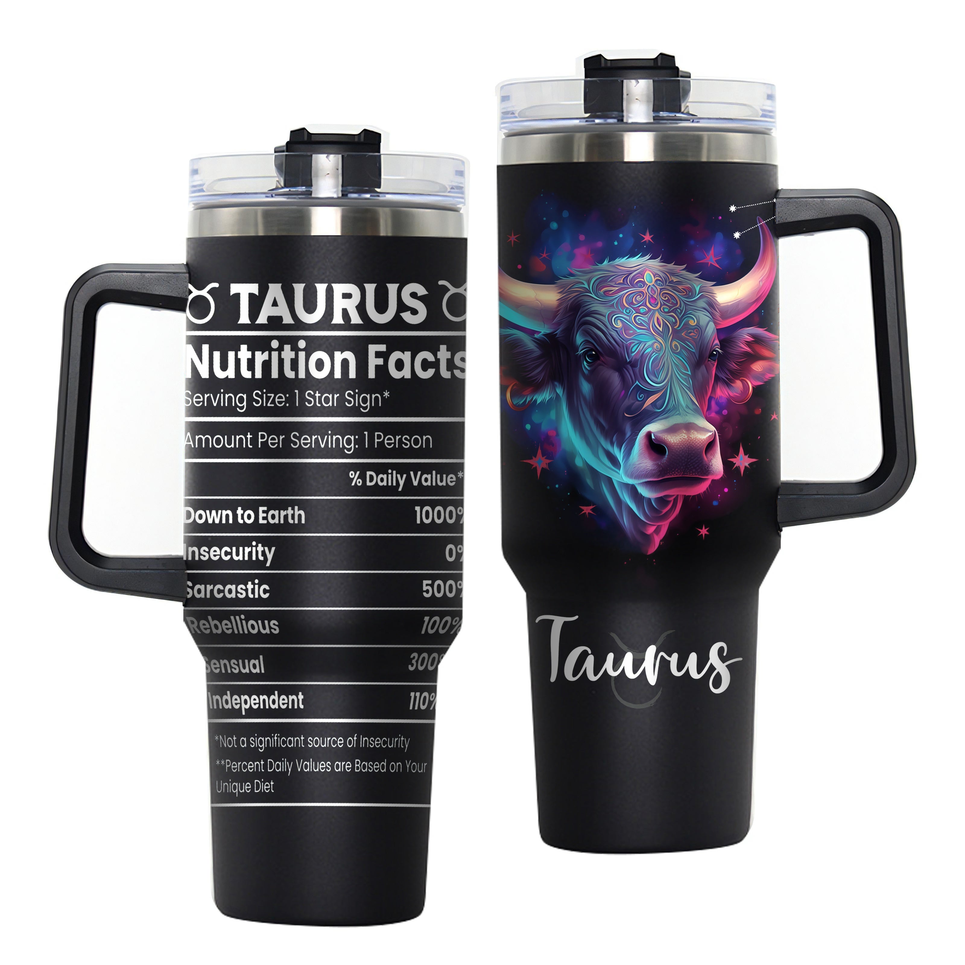 Stainless Steel Travel Mug Constellation Tumbler Vacuum Insulated Cup for Gifts